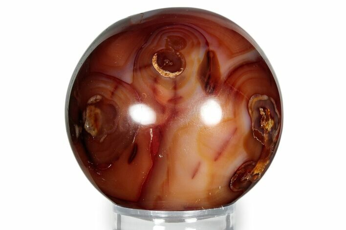 Colorful Carnelian Agate Sphere - Madagascar #341644